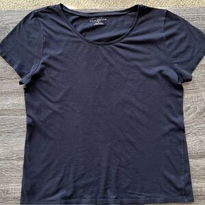 Ann Taylor Women's Navy Short Sleeve Tee | Size Large
